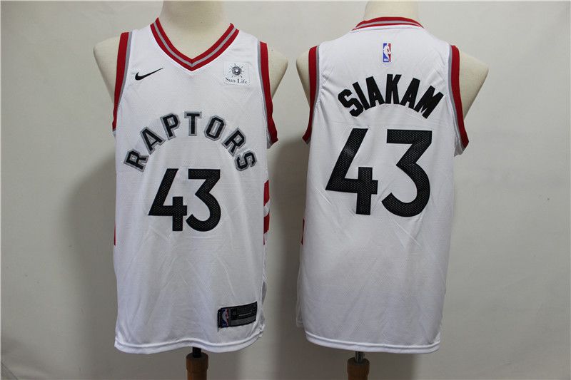 2019 Men Toronto Raptors #43 Siakam white NBA Nike Jerseys->milwaukee bucks->NBA Jersey